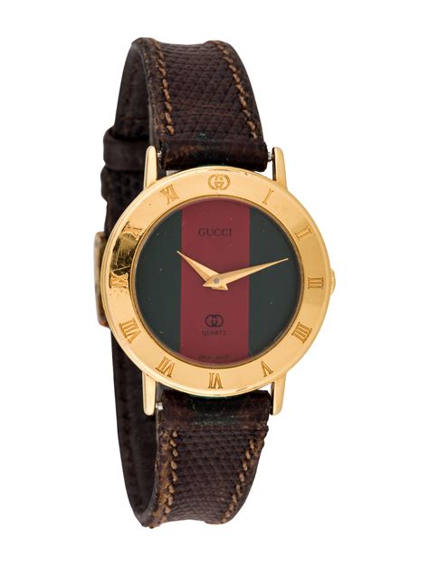 gucci leather watch price|vintage gucci watch leather band.